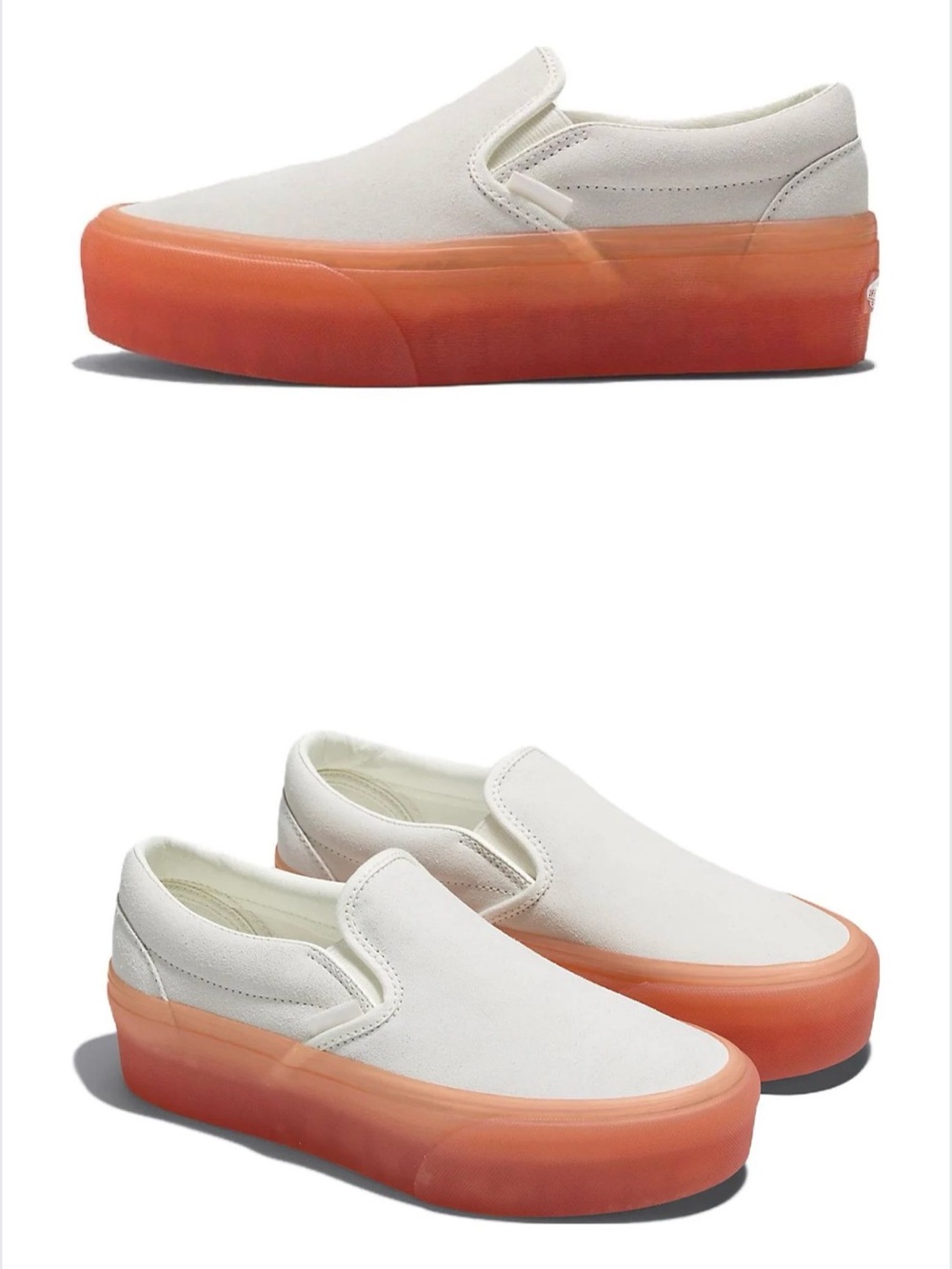 Vans Slip-On Stackform ‘Peach’ Platform Sneakers